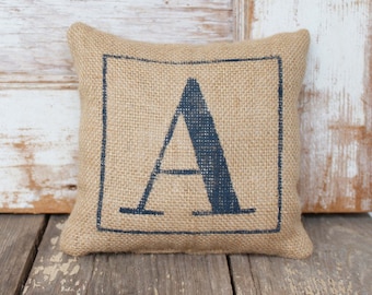 Classic Monogram Burlap Doorstop -  Burlap Fabric Doorstop - Personalized - Monogram Home Decor - Door Stop