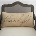 Thankful-  Burlap Pillow - Fall Pillow - Thanksgiving Decor 