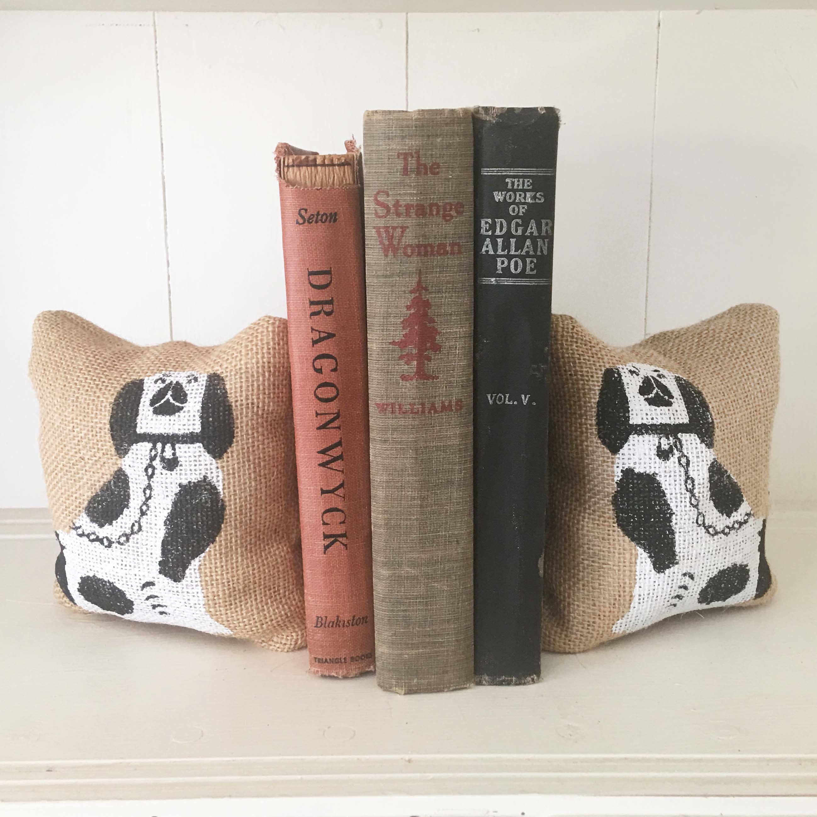 Manor House Staffordshire Dogs Petit Feed Sack Pillow Pair