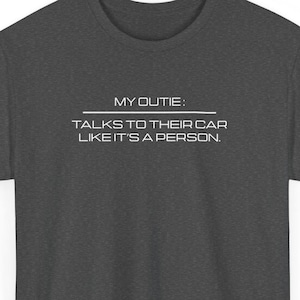 My Outie Talks to Their Car Like Its a Person - Severance Tee, Severance Inspired Tshirt, Lumon Industries Tshirt, TV Show Inspired Tee