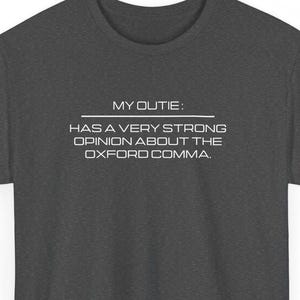 My Outie Loves the Oxford Comma - Severance Tee, Severance Inspired Tshirt, Lumon Industries Tshirt, TV Show Inspired Tee