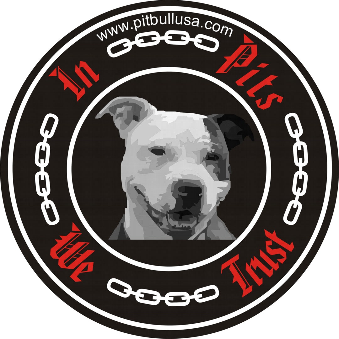 Pit Bull Bumper Sticker Decal. High Quality Vinyl Sticker With Sun ...