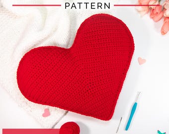 Crochet Heart Pillow Pattern
