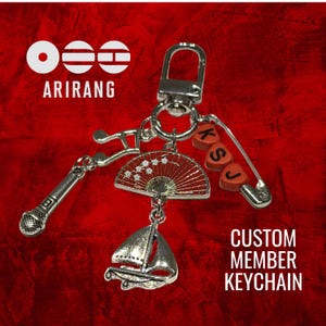 Arirang Inspired Custom Member Keychain | Handmade K-Pop Style Charm | Personalized Favorite Artist or Bias Gift