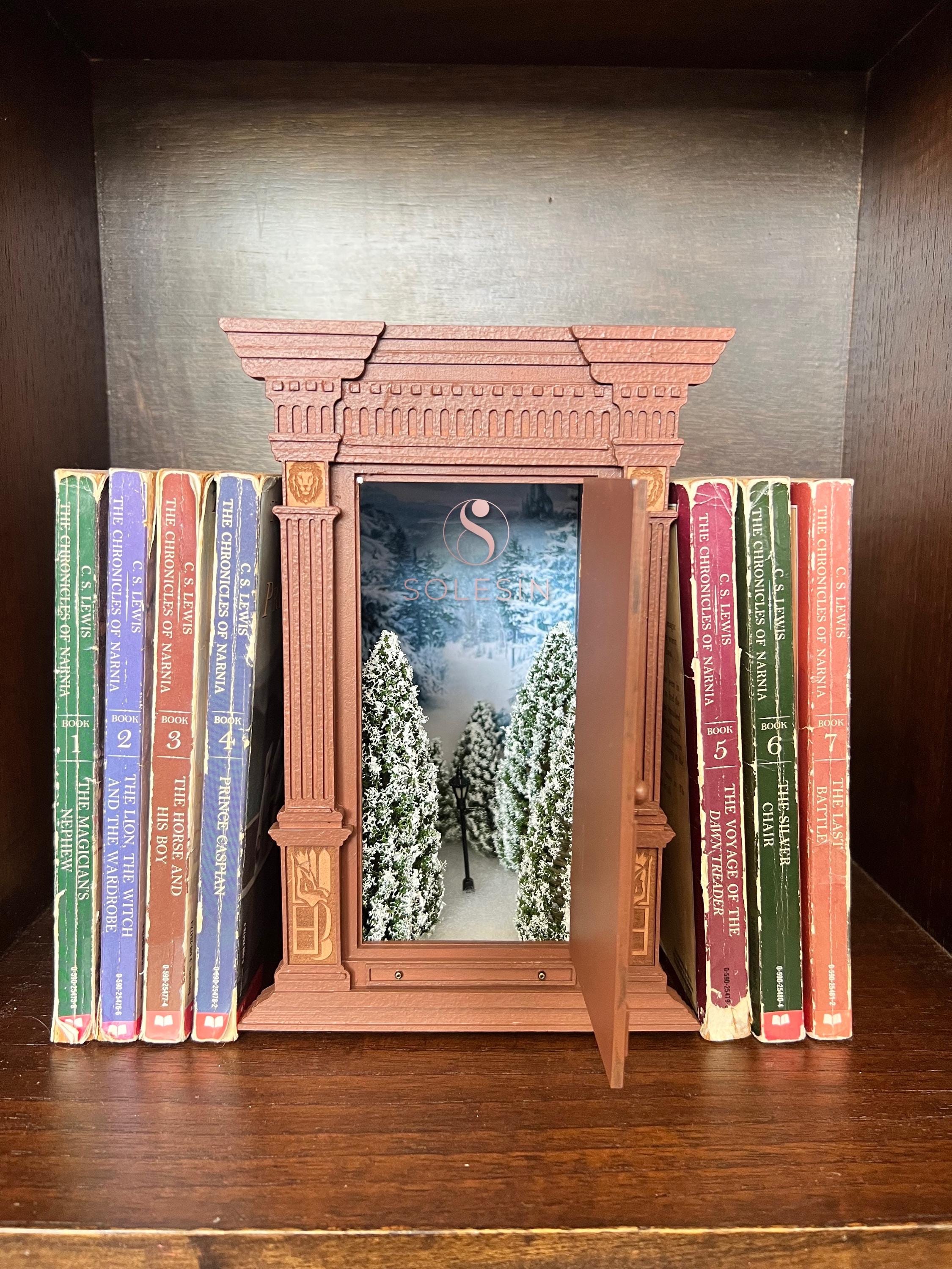 Handmade Narnia Winter Wardrobe Book Nook - Miniature LED Diorama