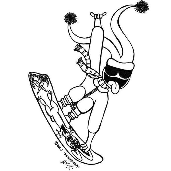 Shirt - Snow Bunny - Snowboarder