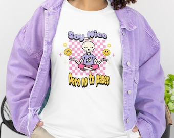 Rolig Spanglish-t-shirt med grafisk design | Latinamerikansk humort-t-shirt