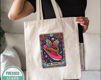 La Chancla Loteria Karte Baumwolltasche - Vintage Geschenk