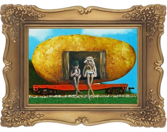 The Potato Train- Signed and Numbered Giclee Print - Edition Limited to 50 - Unframed