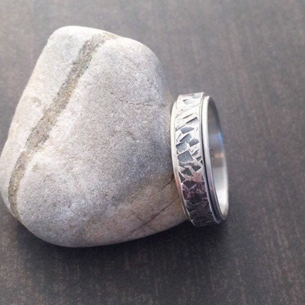 Mens Spinner Ring Etsy