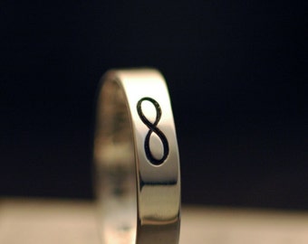 Infinity Ring - Handmade in Sterling Silver - Made Upon Order - Nickel Free
