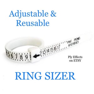 Ring Sizer - Adjustable - Find your perfect size - Sizes 1 thru 17 - Multisizer - Finger sizer