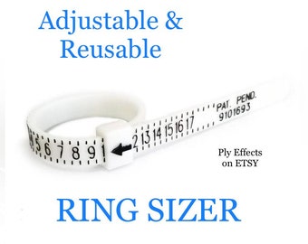 Ring Sizer - Adjustable - Find your perfect size - Sizes 1 thru 17 - Multisizer - Finger sizer