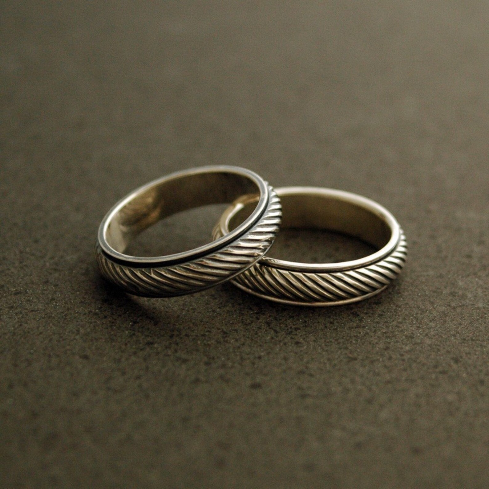 Endless String Handmade Spinning Ring in Sterling Silver Etsy