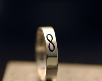 Infinity Ring - Handmade in Sterling Silver - Made Upon Order