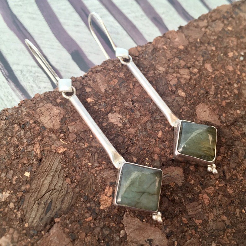 Labradorite Earrings