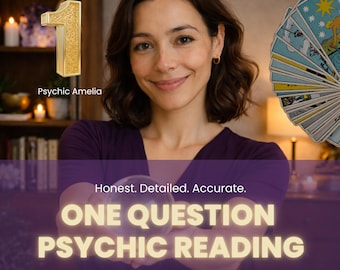 Medium Psychic Reading / 1 Question / Accurate Guidance on Love, Career, Life, / Honest & Intuitive Spiritual Insights