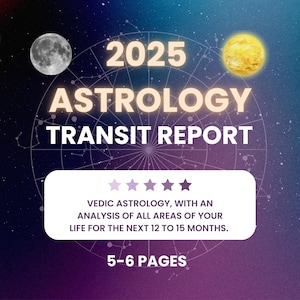 Horóscopo de trânsito pessoal de 2025 em 6 áreas da sua vida / Signo solar / Signo estelar / Lua Sol / Astrologia / Relatório de trânsito / Astrologia védica