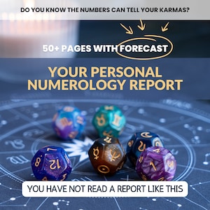 Informe Numerológico Completo 2025 / Mejor Informe Numerológico Profundo / Numerología de Cartas Natales / Números / Camino de Vida / Destino / Pronóstico Numerológico