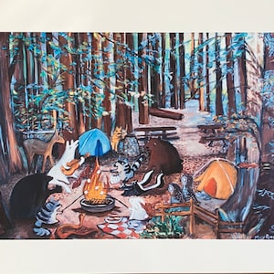 Campfire , Print