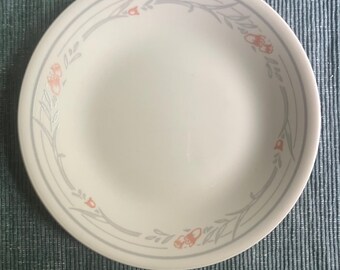 Corning Corelle rose tulip bread plates (4) four