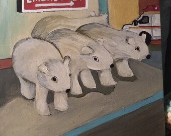 Emergency (Polar Bears) Original Painting