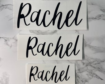 Personalised Vinyl Stickers - Names Labels Gift Tags - Perfect For Wedding Birthday Gift Household - Custom Made Size Font Colour
