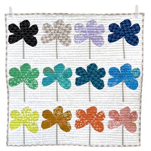 Wire Flower Mini Quilt PDF Pattern