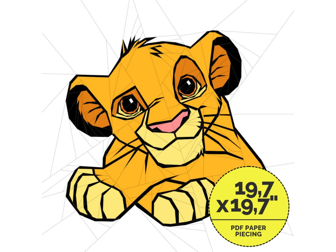 Simba Paper Piecing Quilt Patterns, Foundation Paper Piecing, Beginner ...