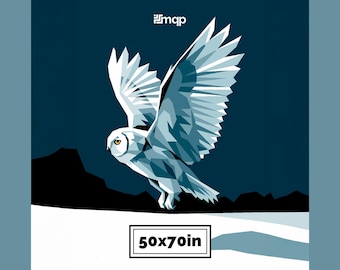 Winter Owl Quilt Pattern PDF (Size: 50×70") – Holiday FPP Quilt Block