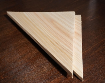 Smooth Large Triangle Shaped Crafting Block 2pc