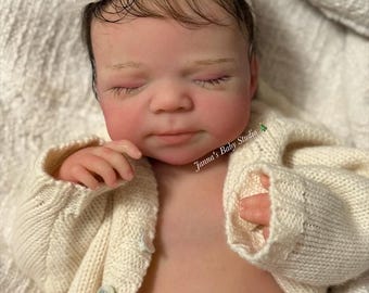 Platinum Silicone Marshmallow Baby Girl Penny, Open Mouth
