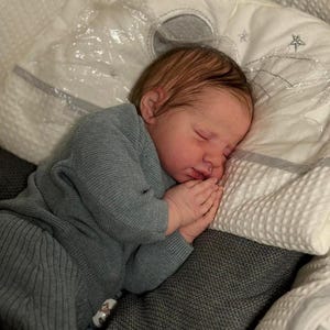 Silicone Baby Emmett Custom Solid Platinum Silicone Baby, Silicone Baby Girl, Silicone Baby Boy, Solid Silicone Baby