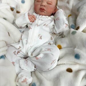 Full Body Silicone, Bathe-able Marshmallow Soft Platinum Baby Girl, Soft & Squishy, Open Mouth image 12