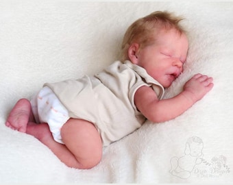 Silicone Baby Darren: Custom Solid Platinum Silicone, Full Limbs, Open Mouth