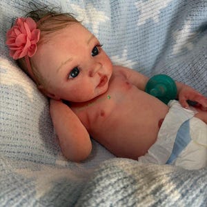 Full Body Silicone Platinum Solid Silicone Baby Baby Shawna. Silicone Baby Girl, Realistic Silicone Baby