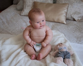 リボーンベビードール ジョーイ、カスタムぽっちゃり3ヶ月サイズ、リアルな幼児