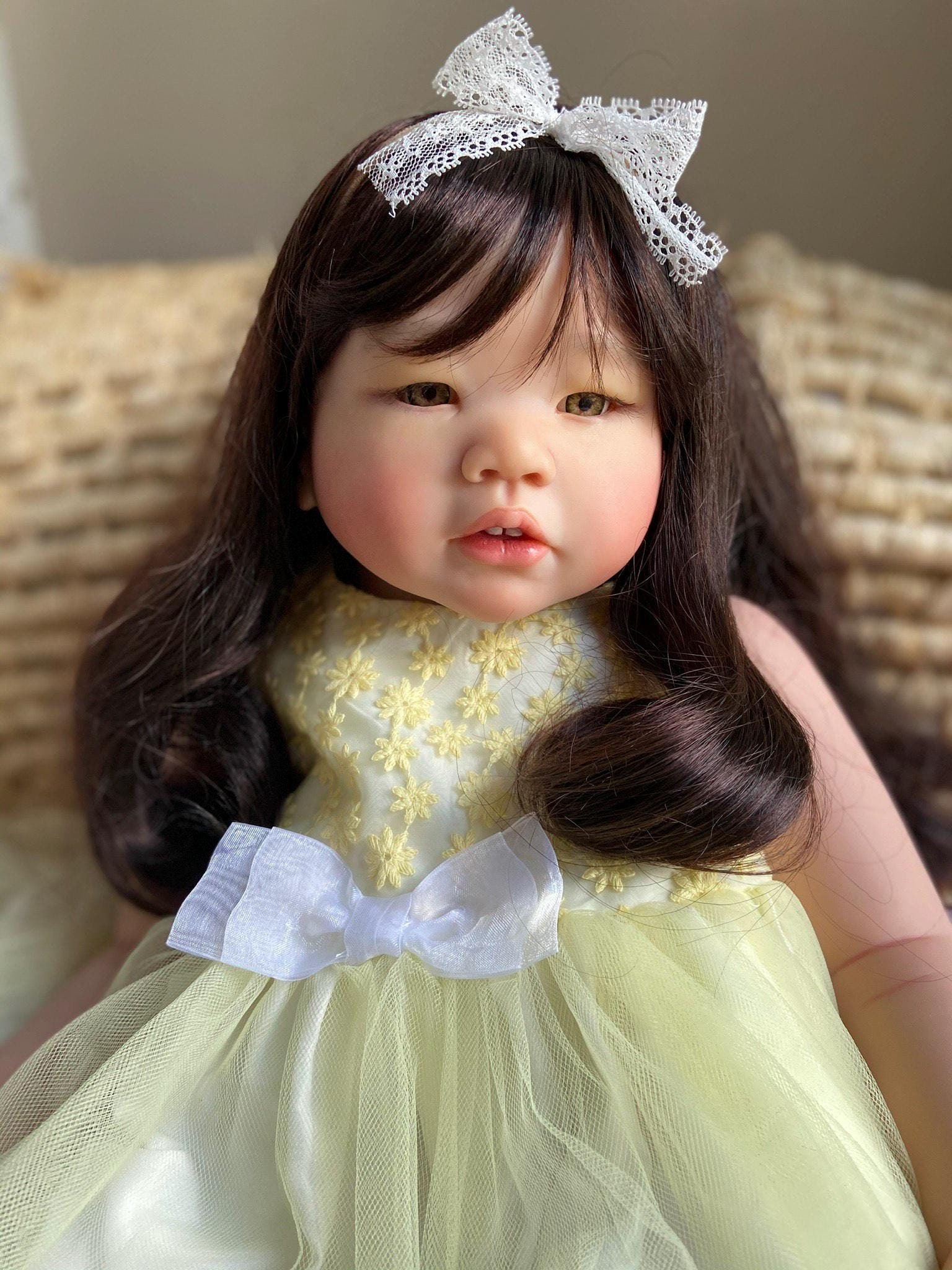 カスタムリボーン幼児女の子人形：リアルな子供サイズ、28インチ