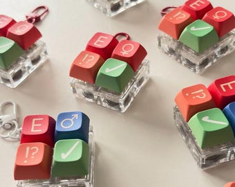 A03 and fanfic inspired Keycaps Keychain