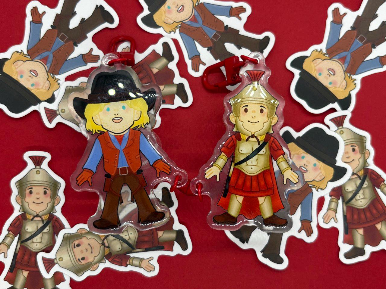 Jedediah Smith and Octavius Caesar Inspired Night at the Museum, Jedtavius  , Old Men Yaoi, Stickers, Linked Keychain , Magnet Keychain - Etsy New  Zealand