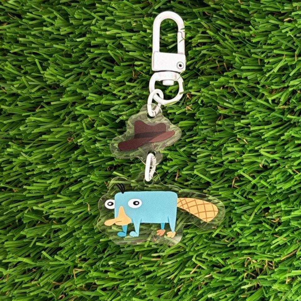Perry the Platypus Inspired Phineas and Ferb, Perry, Linked Charm