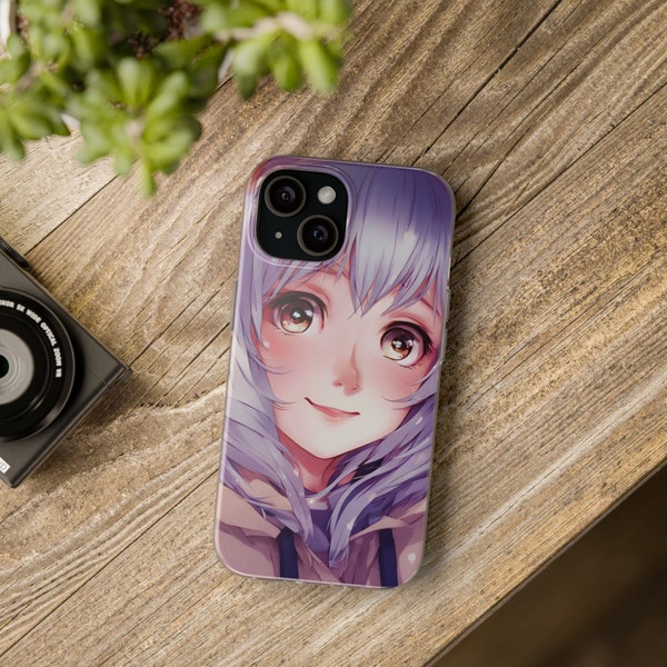 Kawaii/Cute Japanese Anime Foldable Phone Case Cover/fit for iPhone 15 14 13 12 , Plus, XR, SE, Samsung Galaxy/ girly phone case gift