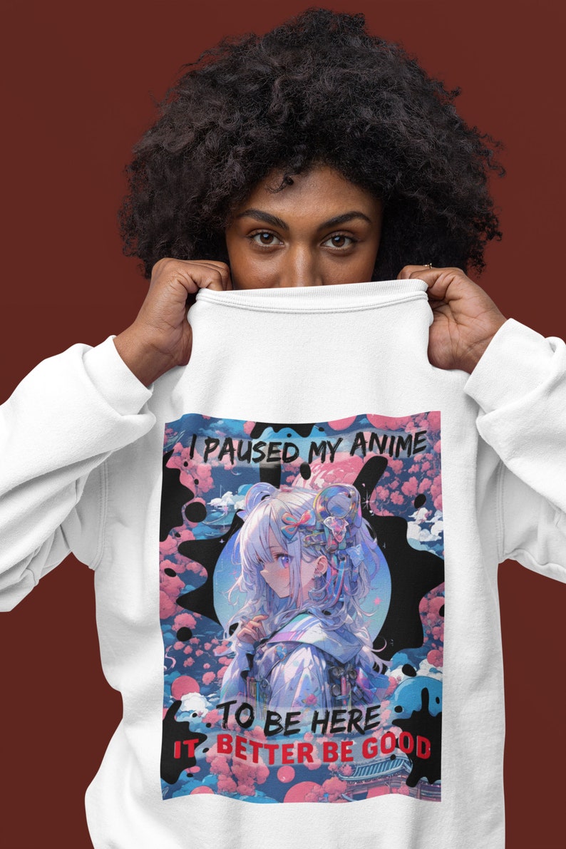 I Paused My Anime To Be Here Anime Girl Gifts Japanese T-Shirt Sold By