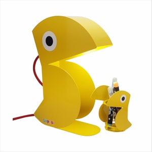 Lámpara de pájaro loro amarillo, las mejores lámparas de escritorio, lámpara de mesa, lámpara especial, lámpara de producción especial, lámpara de noche, decoración de habitación infantil