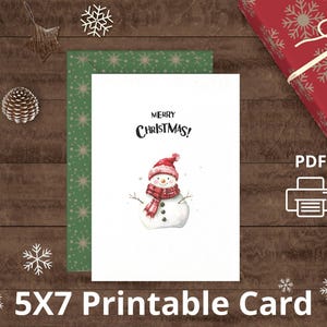 Snowman cards| Snowman Digital|Snowman Print| Pdf Card| Digital Download|Christmas Card|Holiday Greetings|merry Christmas