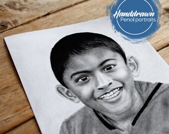 photo to portrait painting gift for him, Personalized pencil portrait painting  gift for birthday gift, Custom pencil portrait from photo