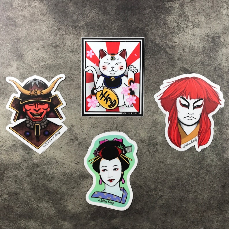 Japanese Culture Vinyl Sticker Pack