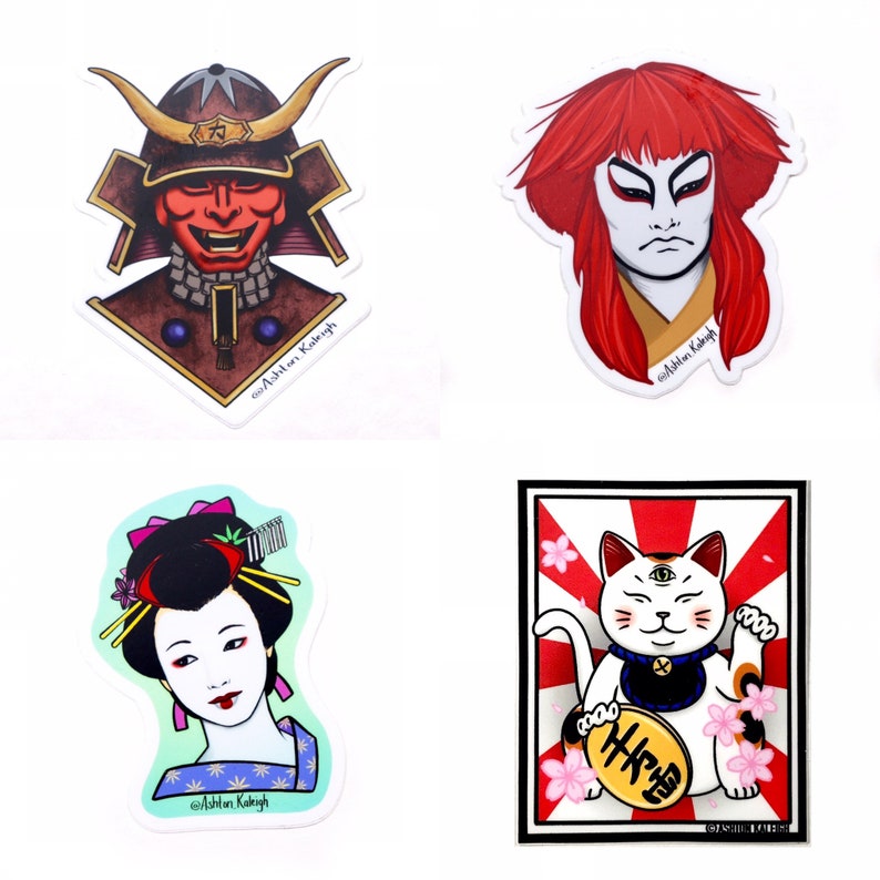 Japanese Culture Vinyl Sticker Pack