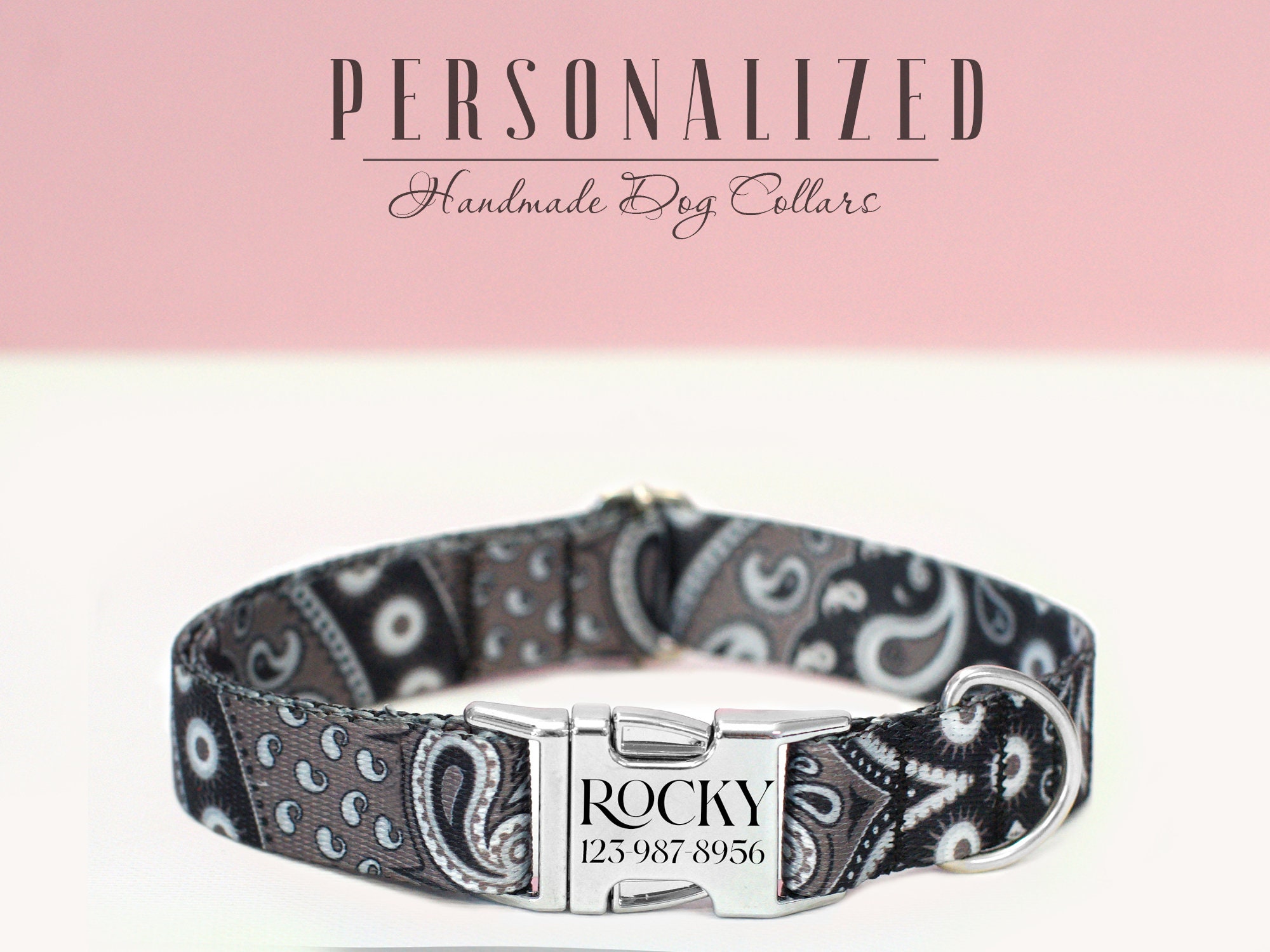 Collars Unique Custom Dog Collars Unique Patterns, Lightweight Soft Dog Collar and ...