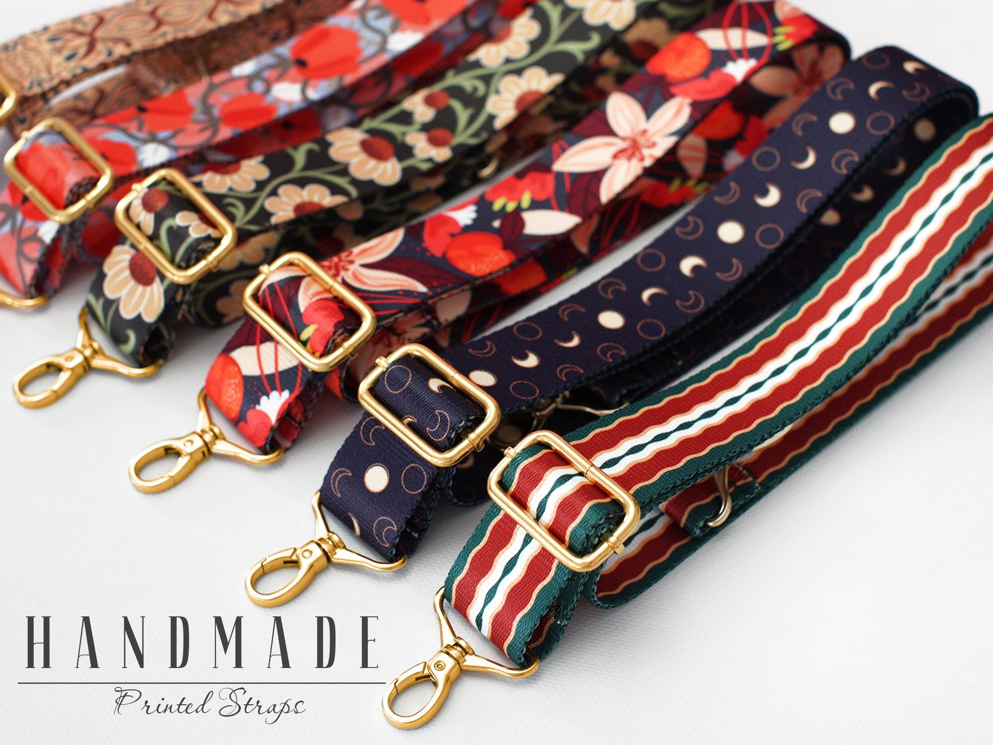 Replacement Adjustable Bag Straps for Purse/Handbag/Messenger/Tote/Crossbody Bag, Durable Wide Sling Bag Strap, Cute Shoulder Bag Strap